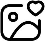 Photo Heart SVG Icon